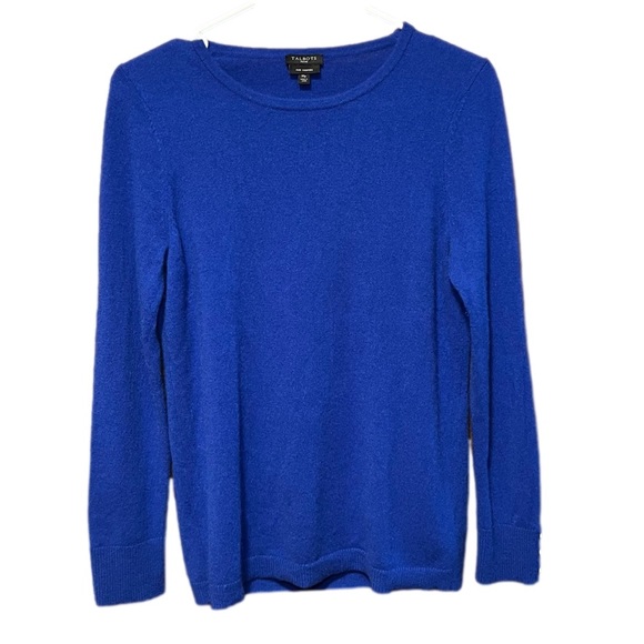 Talbots Sweaters - Talbots Pure Cashmere Blue Sweater - Medium Petite, Women’s